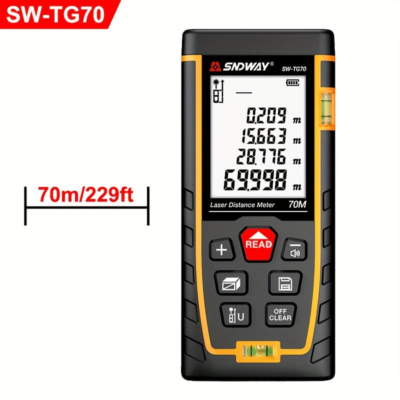 Sndway Laser Distance Meter Digital Trena Laser Tape Range Finder Build Measure Device Elecctronic Ruler Laser Tape Measure Roulette Without 1.5V AAA Battery