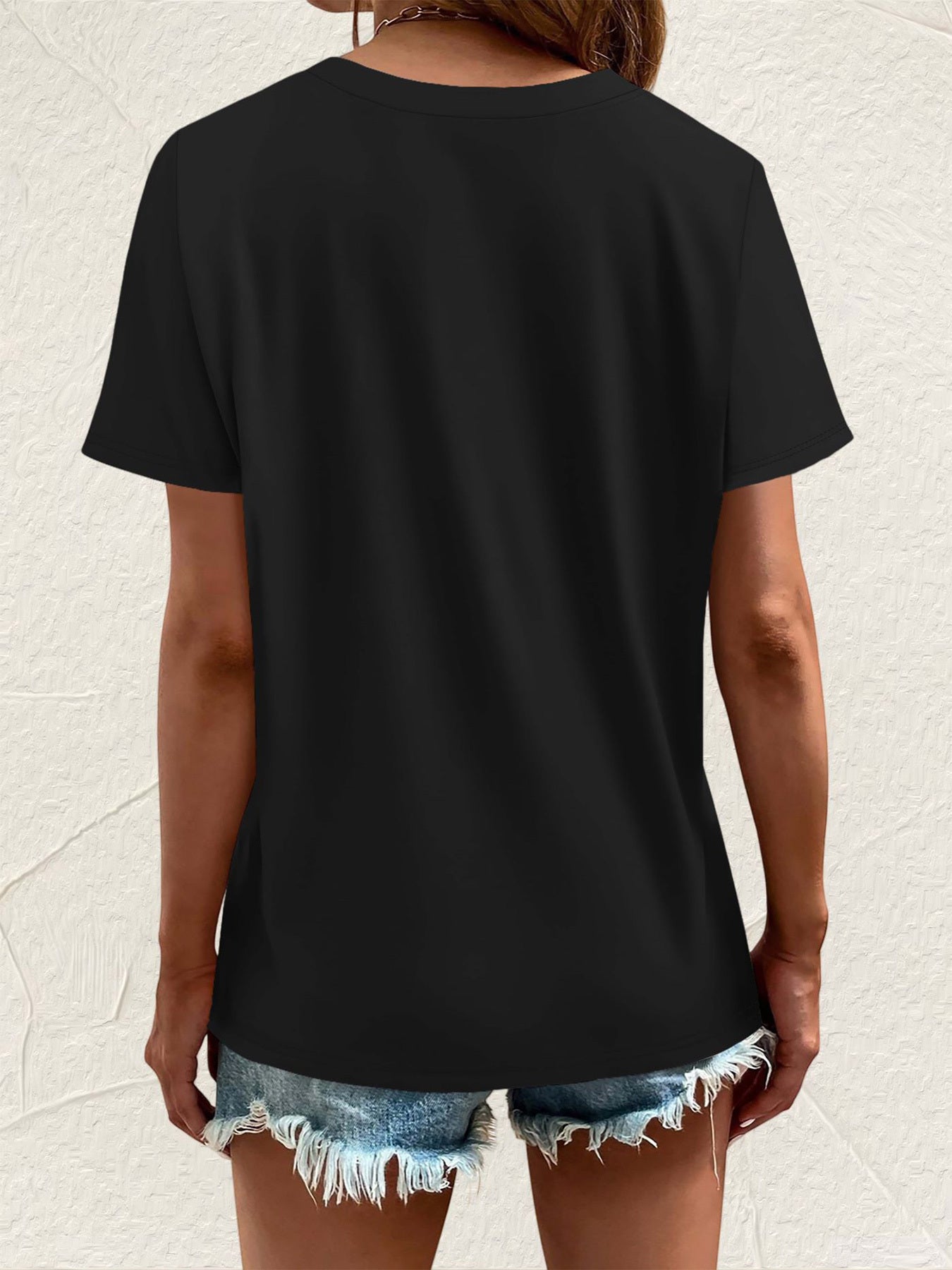 Women'S Casual Crew Neck T-Shirt with Unique Horse and Cat Silhouette Graphic, Short Sleeve Polyester Tee for Casual Attire, Allseason Top | Trendy Casual Style | Comfortable Fi