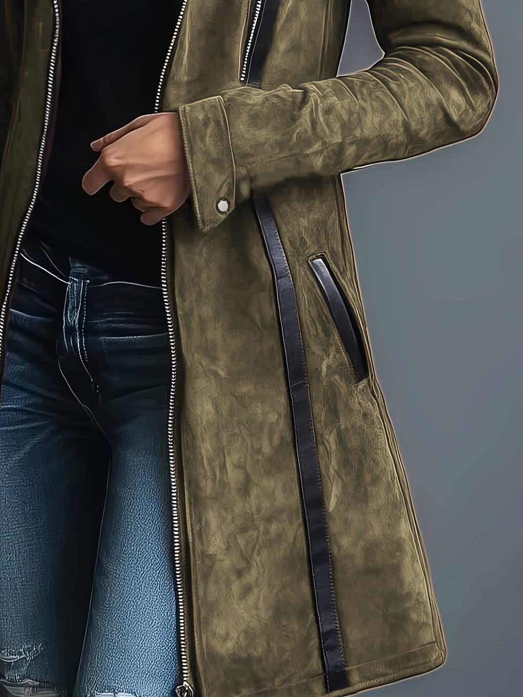 Women's Burgundy Collar Jacket - Retro Notch Coat with Black Piping Trim, Structured Fall Outerwear, Machine Washable Casual to Dressy Blazer for, Parties & Casual Attire (No)