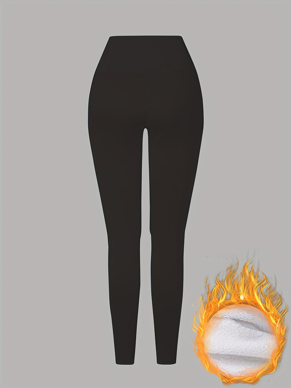 Women'S High-Waisted Thermal Leggings - Thick Winter Pants with Non-Slip Grip, Stretchy Tight Fit for Cold Weather, Everyday & Formal Outfits - Warm Pants for Fall/Winter Seasons, Winter Leggings, Cold Weather Apparel, Sleek