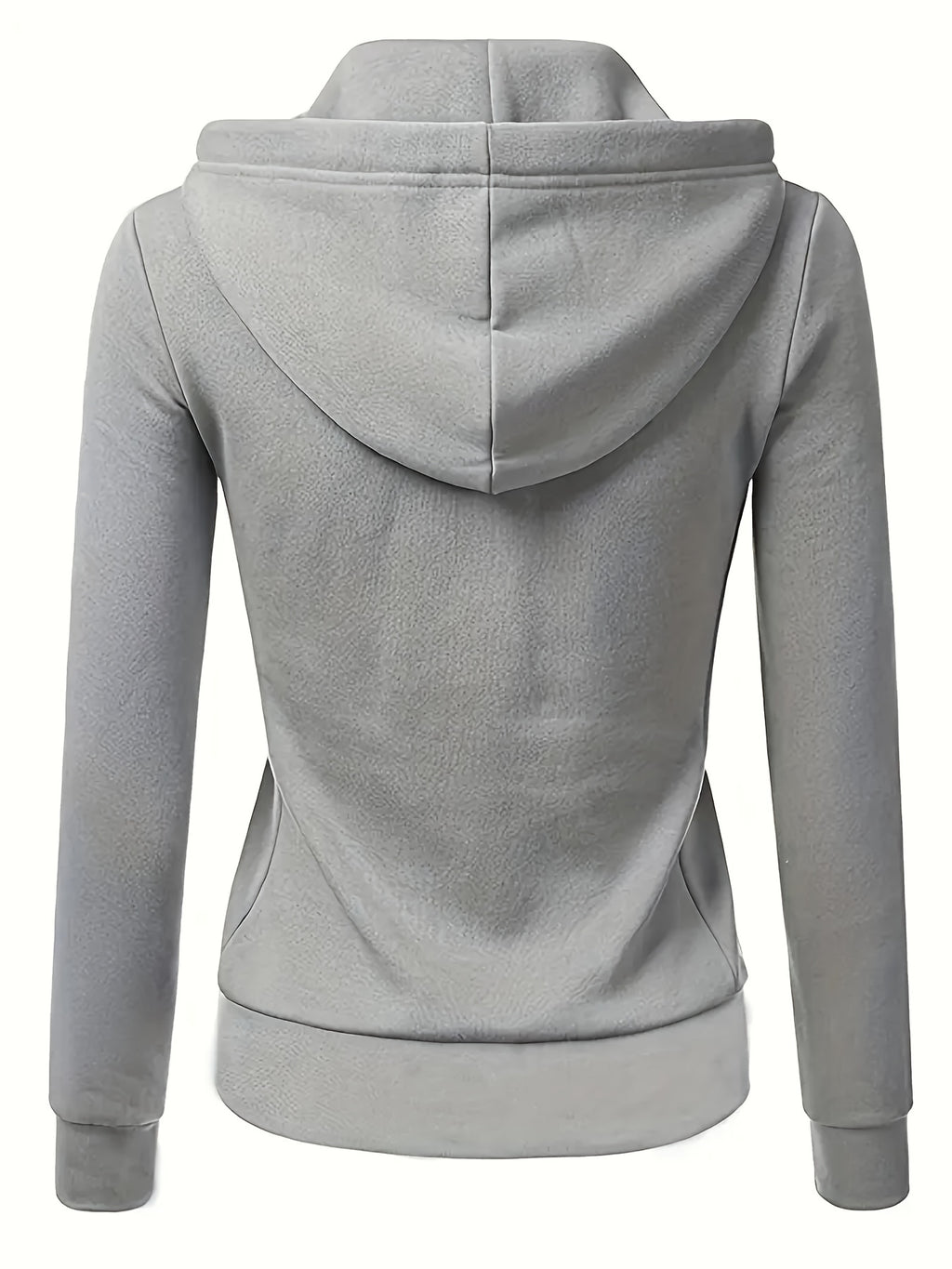 Women's Full-Zip Hoodie - Soft Inner Lining, Front Zipper Closure, Side Pockets - All-Season Casual Outerwear - Machine Washable Women's Jacket (Black/with Accents), Comfortable Clothing, Striped Drawstring Hood, Durable Fabr