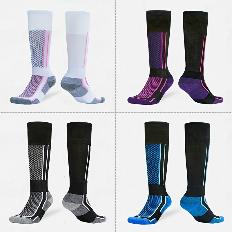 3 Pairs High-Top Thick Sole Men's Socks Women's Socks Equestrian Sports Socks