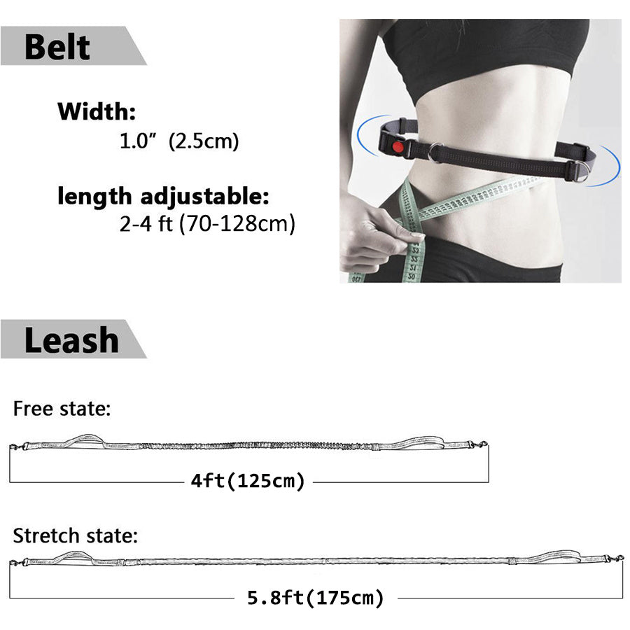 Durable Elastic Nylon Dog Leash for Running and Walking - Pet Traction Leash with Comfortable Grip - Ideal for Active Dogs and Pet Owners