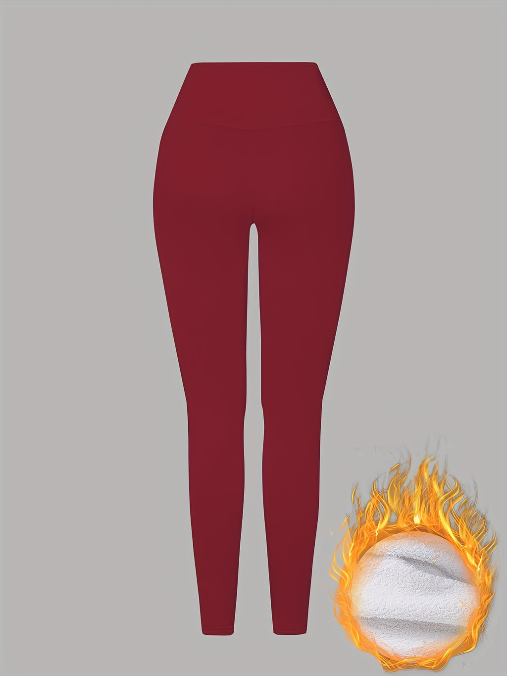 Women'S High-Waisted Thermal Leggings - Thick Winter Pants with Non-Slip Grip, Stretchy Tight Fit for Cold Weather, Everyday & Formal Outfits - Warm Pants for Fall/Winter Seasons, Winter Leggings, Cold Weather Apparel, Sleek