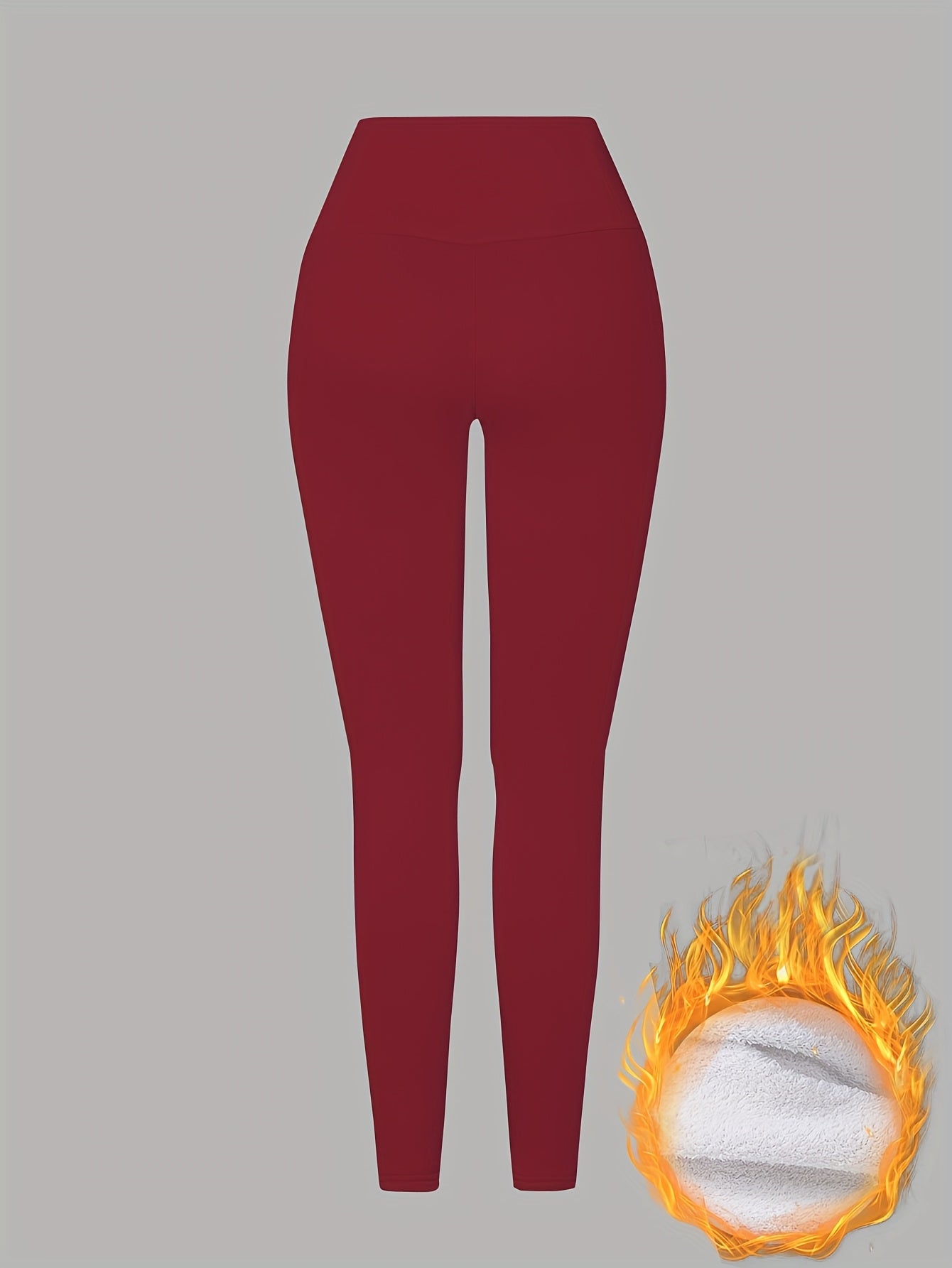 Women'S High-Waisted Thermal Leggings - Thick Winter Pants with Non-Slip Grip, Stretchy Tight Fit for Cold Weather, Everyday & Formal Outfits - Warm Pants for Fall/Winter Seasons, Winter Leggings, Cold Weather Apparel, Sleek