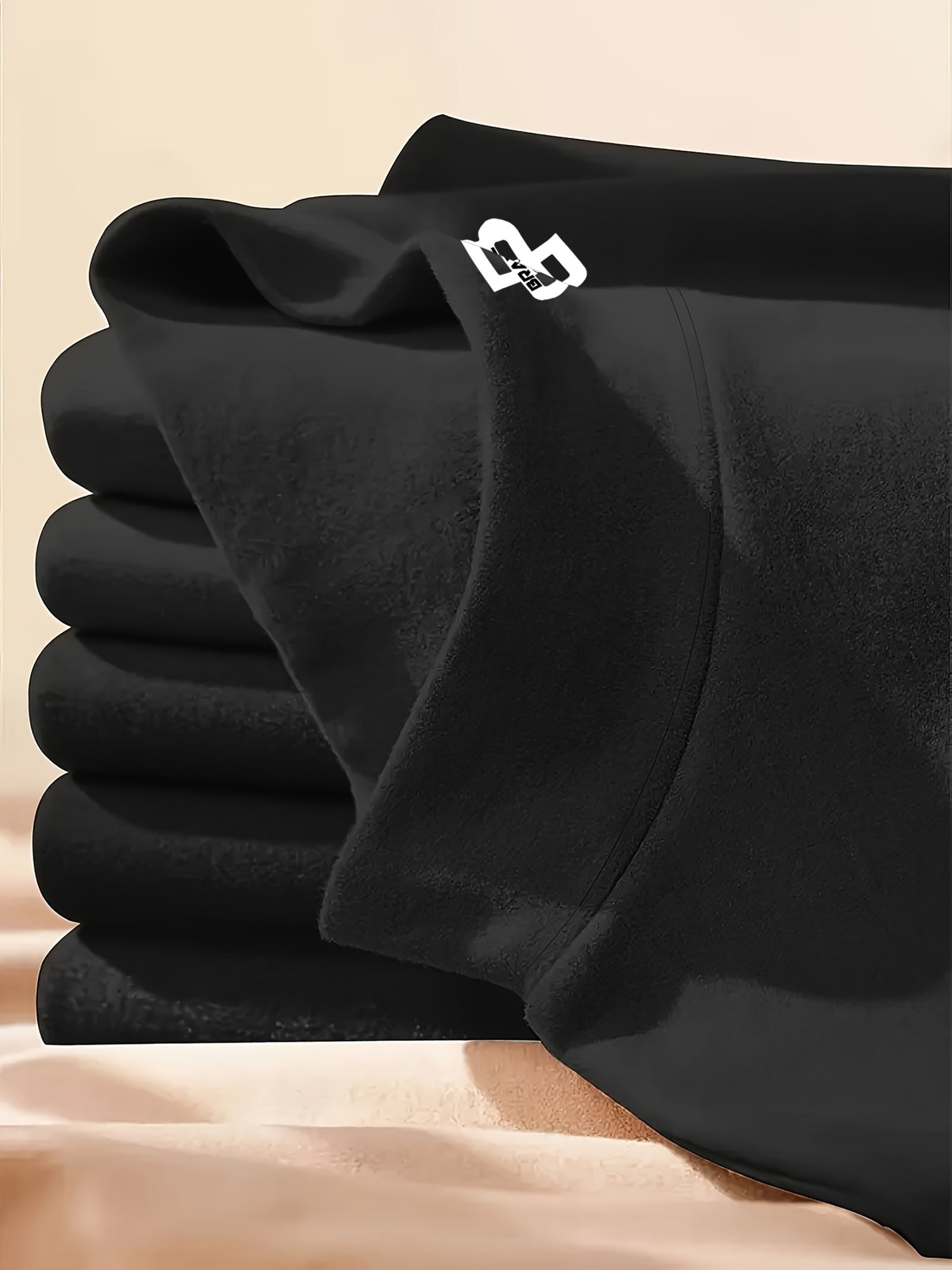 Women's Thermal Turtleneck Sweater Shirt - Long Sleeve White Base with Black Collar & B-Fit Logo Print, Slim-Fit Winter Layering Top, Hand Washable Stretchy -like Texture for Office, Casual & Cold Weather (No Bulk)