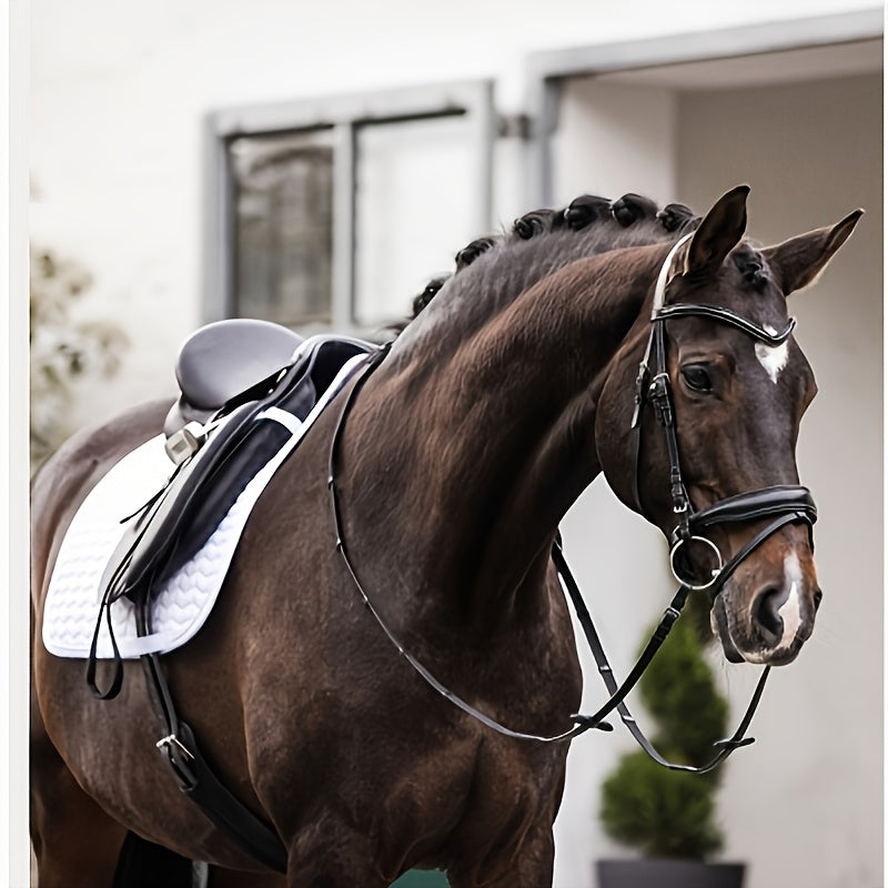 Tappetino Classico per Sella con Trapuntatura Elegante - Imbottitura 280g/m²