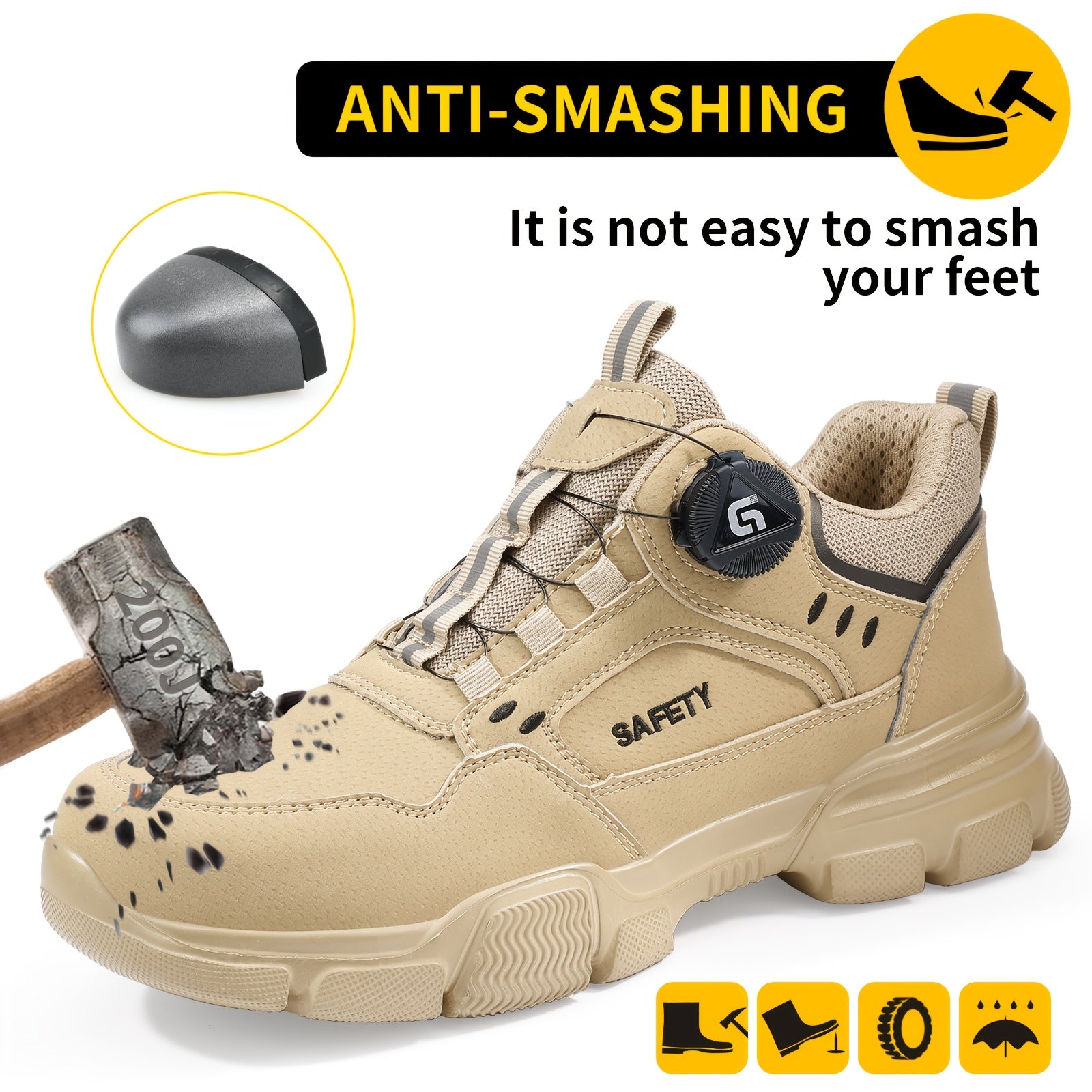 Scarpe Antinfortunistiche GUYISA Unisex - Puntale Acciaio e Suola Antiperforazione