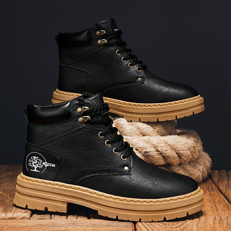 Stivali da Hiking Uomo Stile Vintage - Impermeabili con Suola in Gomma