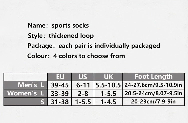 3 Pairs High-Top Thick Sole Men's Socks Women's Socks Equestrian Sports Socks