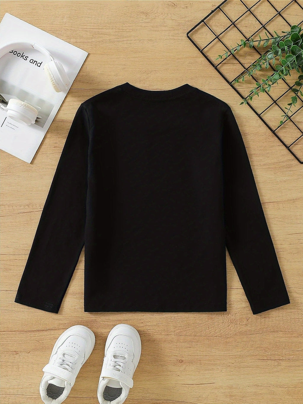 Girls' 100% Cotton Long Sleeve T-Shirt - Soft & Breathable Everyday Top with Horse & Rider Equestrian Print, Round Neck Casual Pink Blouse for Home, Outdoor & Sports | All-Season Comfort, Machine Washable, Ideal for Horseback