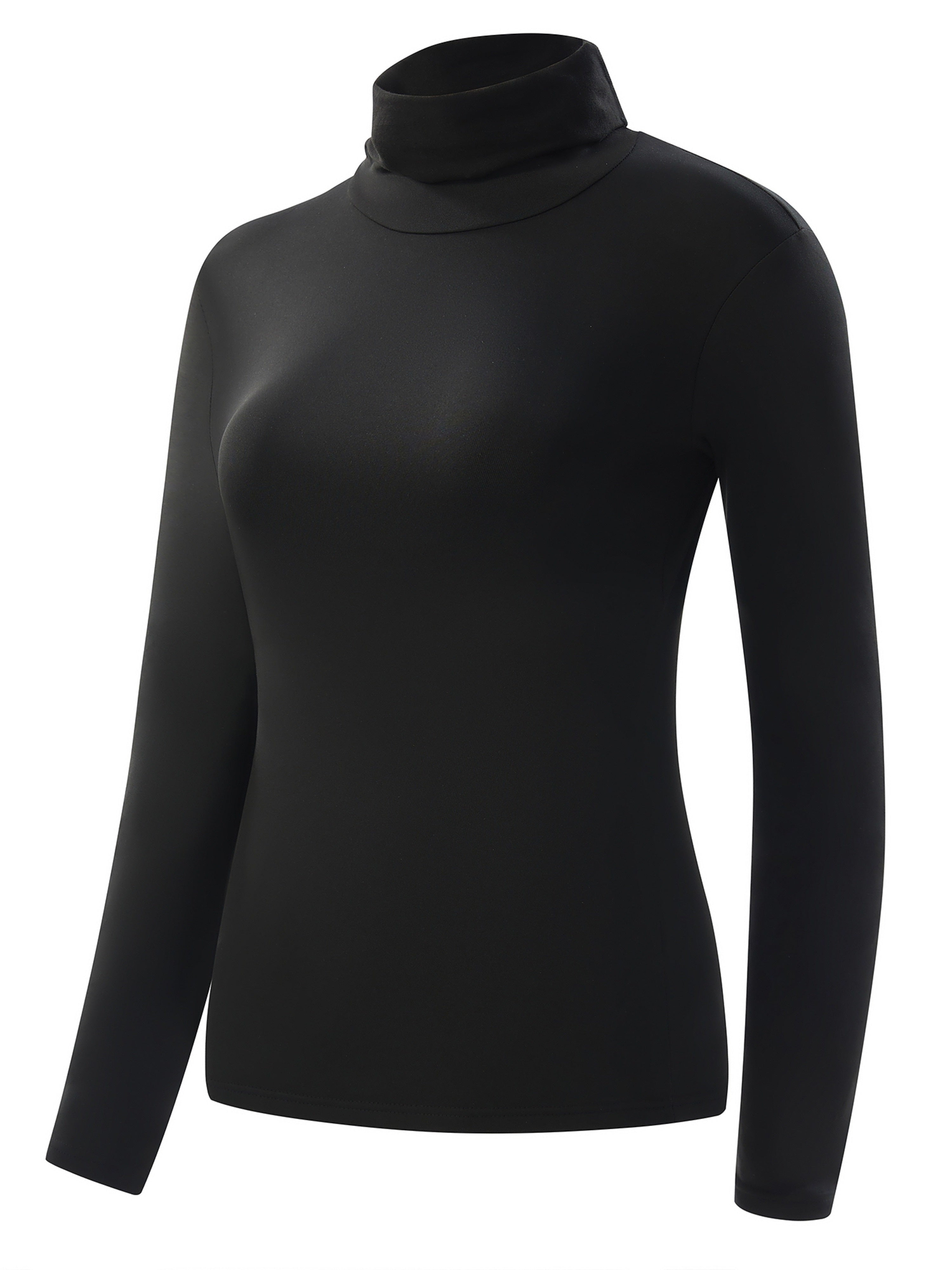 Four-Piece Set - Women'S Thermal Underwear with a High Collar, Comfortable And Warm Base Layer Top.