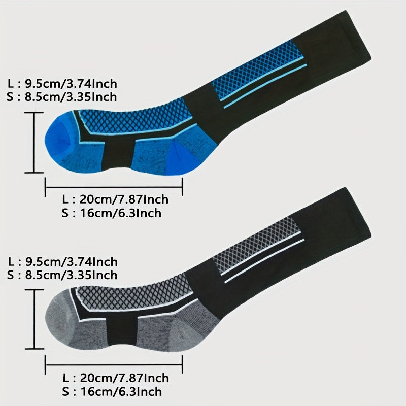 3 Pairs High-Top Thick Sole Men's Socks Women's Socks Equestrian Sports Socks