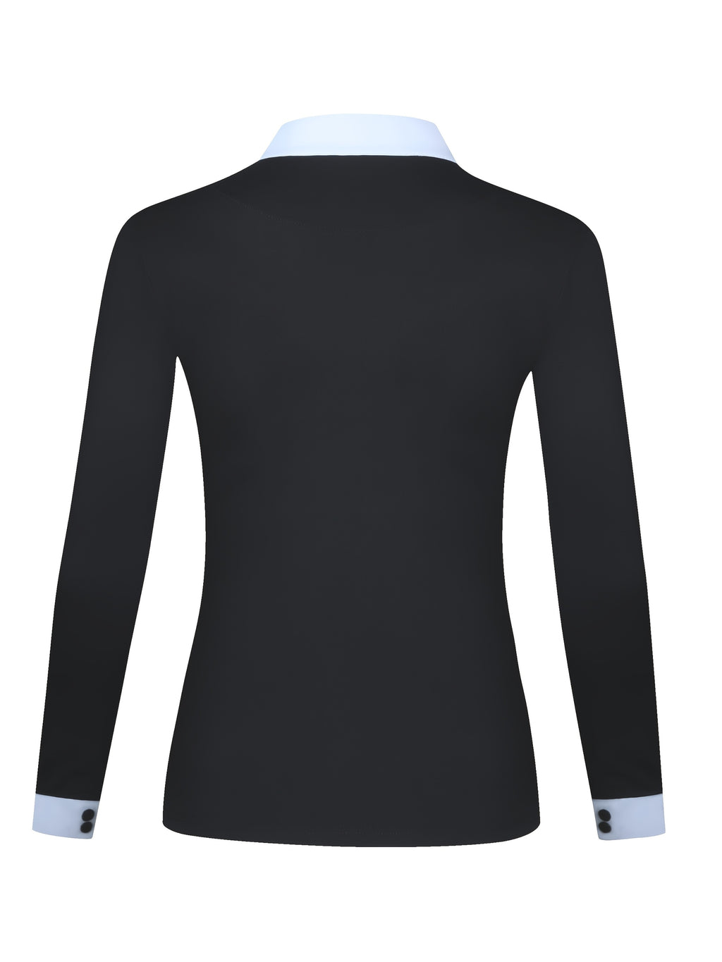Maglia Equestre Donna Maniche Lunghe - Elastica Slim Fit con Collo Alto