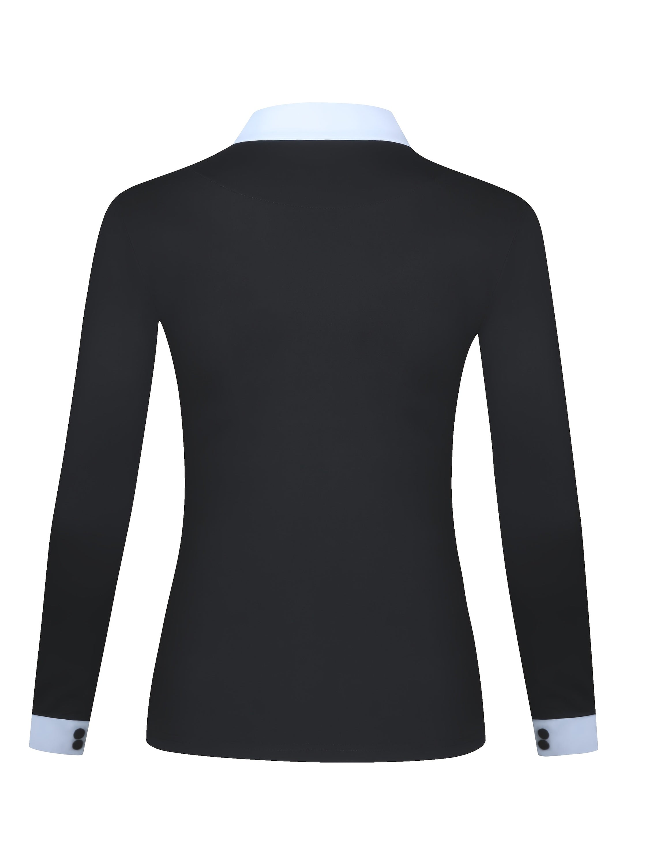 Maglia Equestre Donna Maniche Lunghe - Elastica Slim Fit con Collo Alto