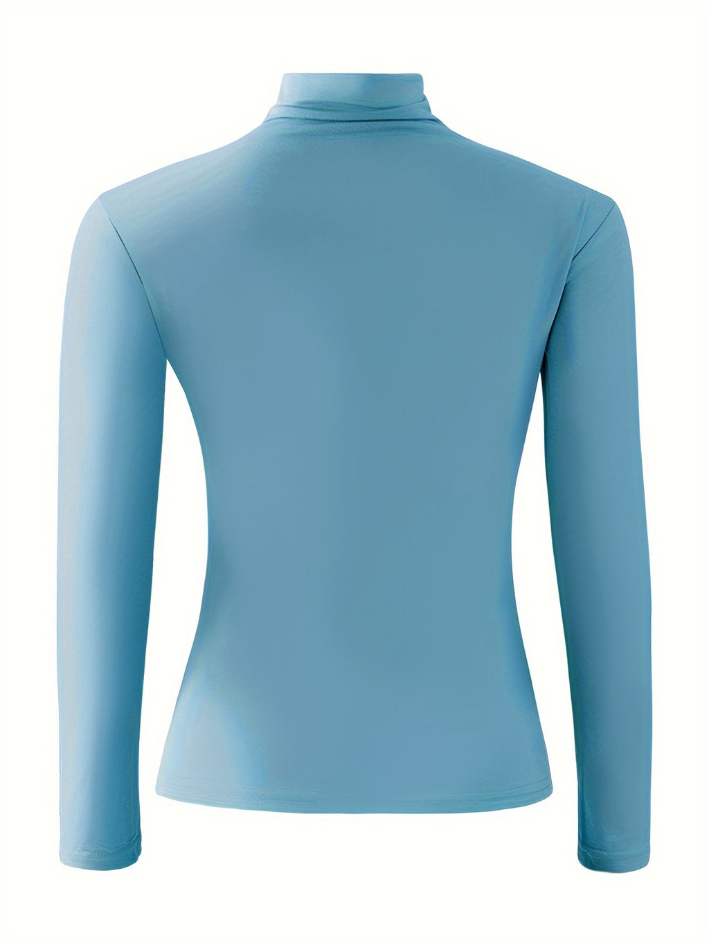 [3pcs Women'S Thermal Base Layer Tops] 3-Pack Women'S Thermal Base Layer Tops, Polyester Knit Warm Half-Turtleneck Shirts for Autumn and Winter