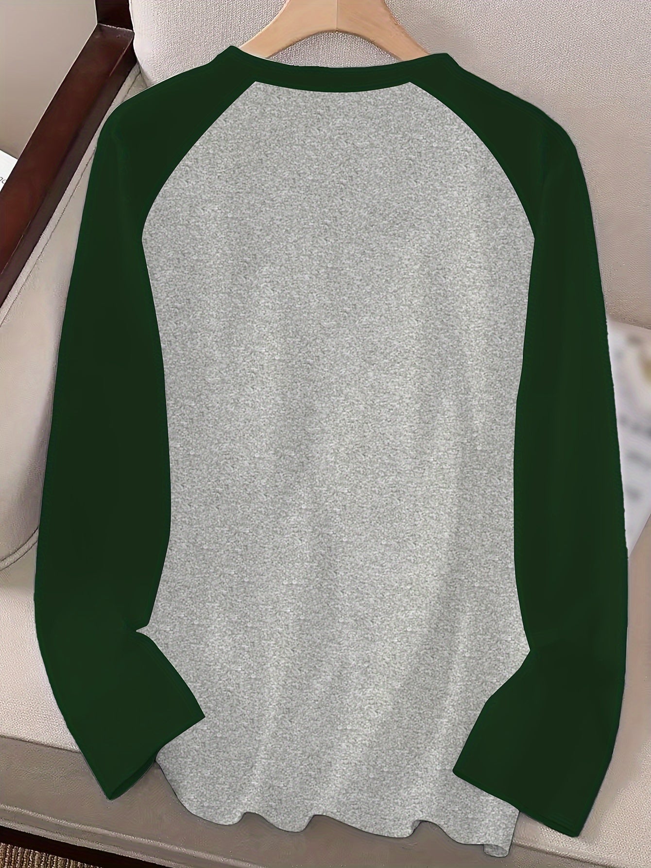 1pc Women'S Casual Horse Heartbeat Graphic T-Shirt, Polyester Knit Crew Neck Long Sleeve Pullover with Medium Stretch, Regular Fit All-Season Tee