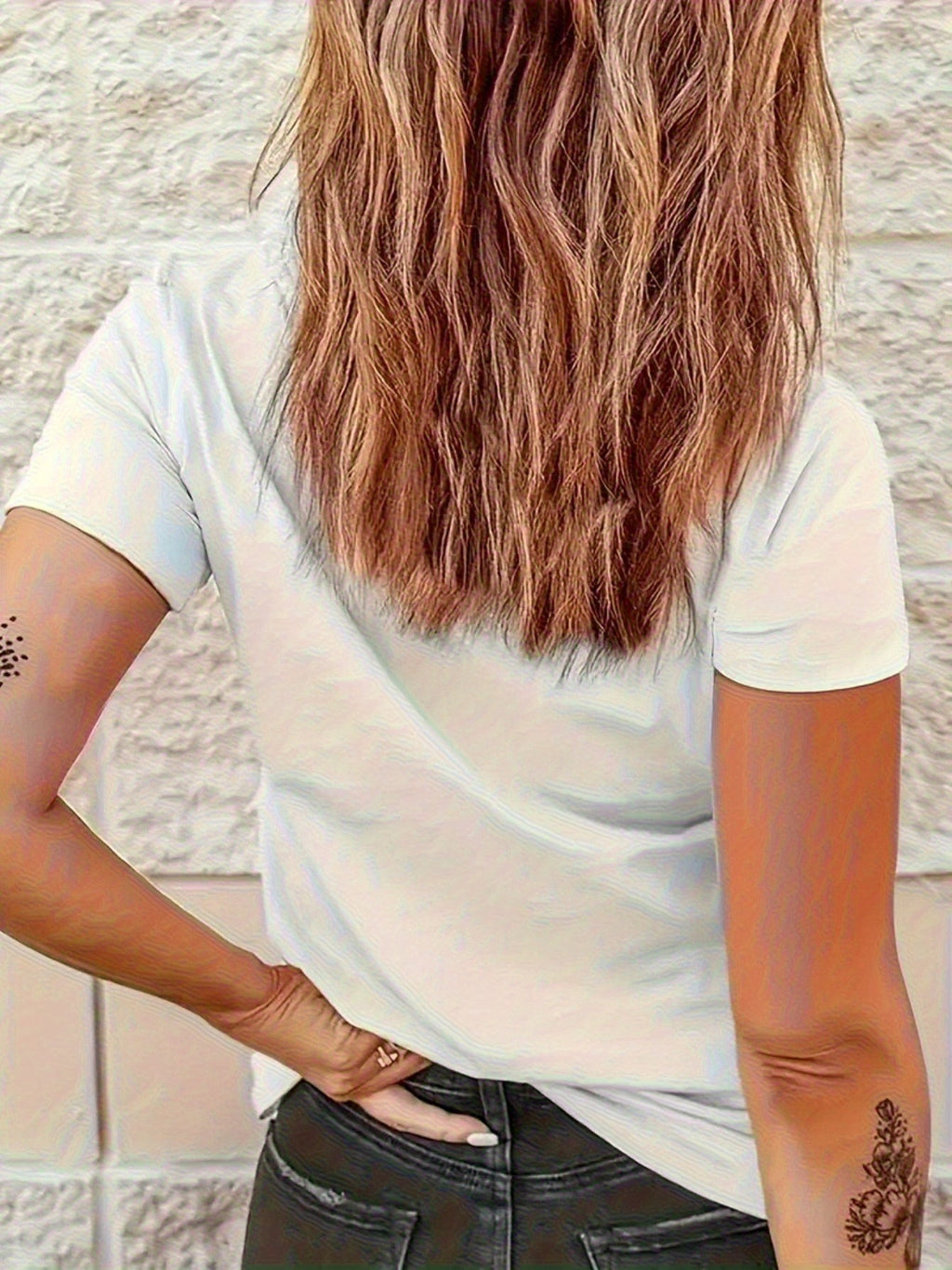 Women'S Equestrian Graphic Tee - Soft Breathable Quick-Dry Polyester Blend T-Shirt, Black with White Horseback Rider Design, All-Season Casual Shirt for Horseback Riding, Everyday Outfits & Themed Events - Easy Care Round Nec