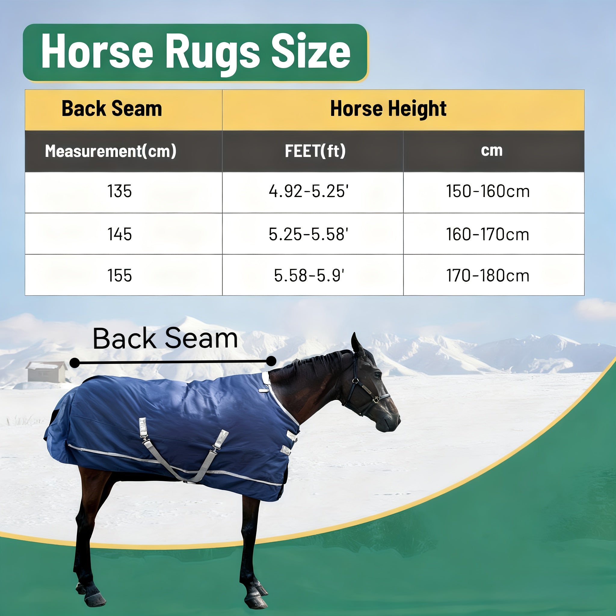 Coperta Invernale Outdoor Cavallo con Protezione Coda - Antivento Regolabile