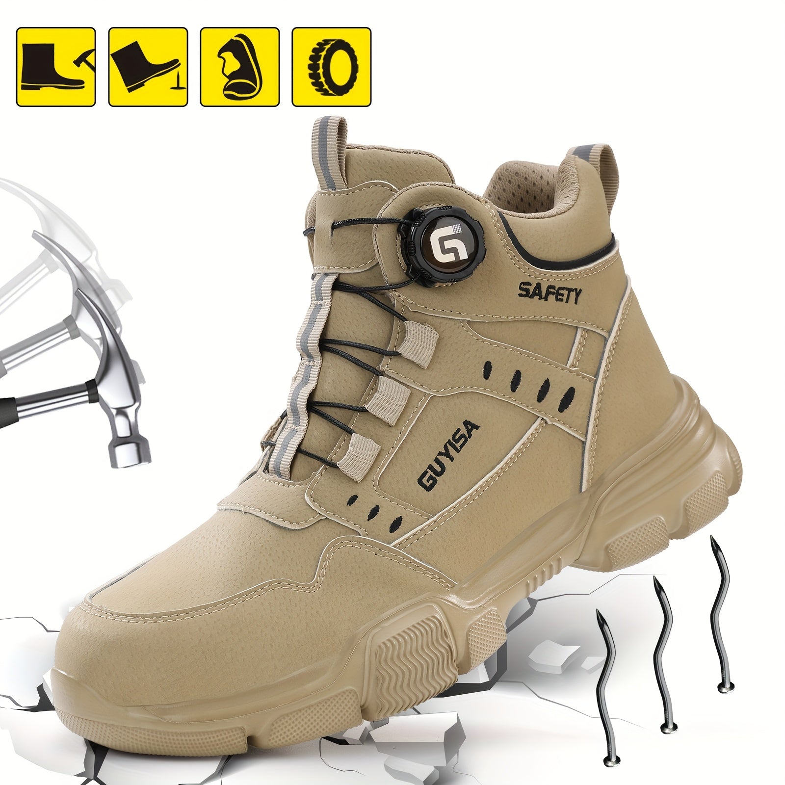 Scarpe Antinfortunistiche GUYISA Unisex - Puntale Acciaio e Suola Antiperforazione