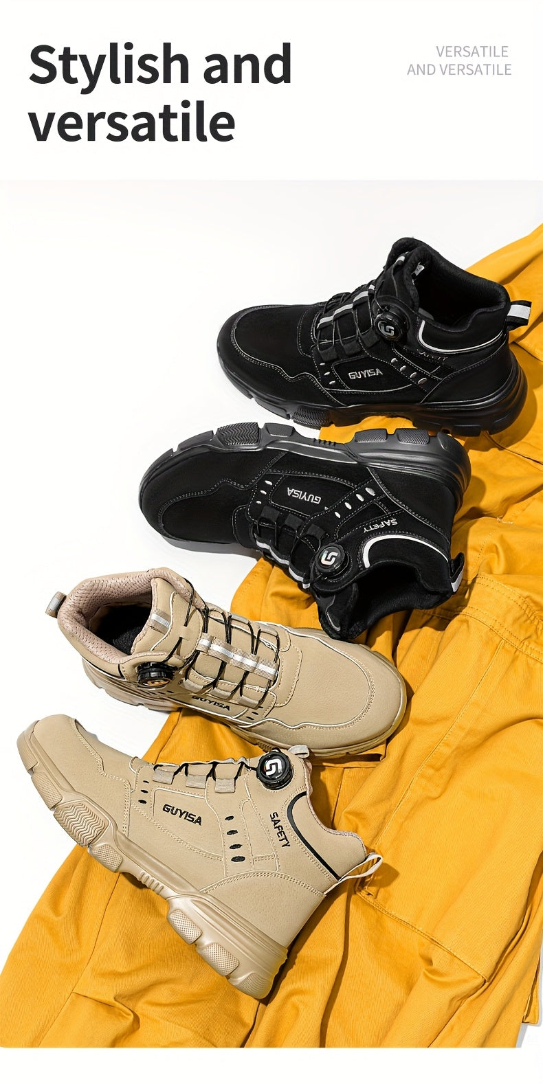 Scarpe Antinfortunistiche GUYISA Unisex - Puntale Acciaio e Suola Antiperforazione