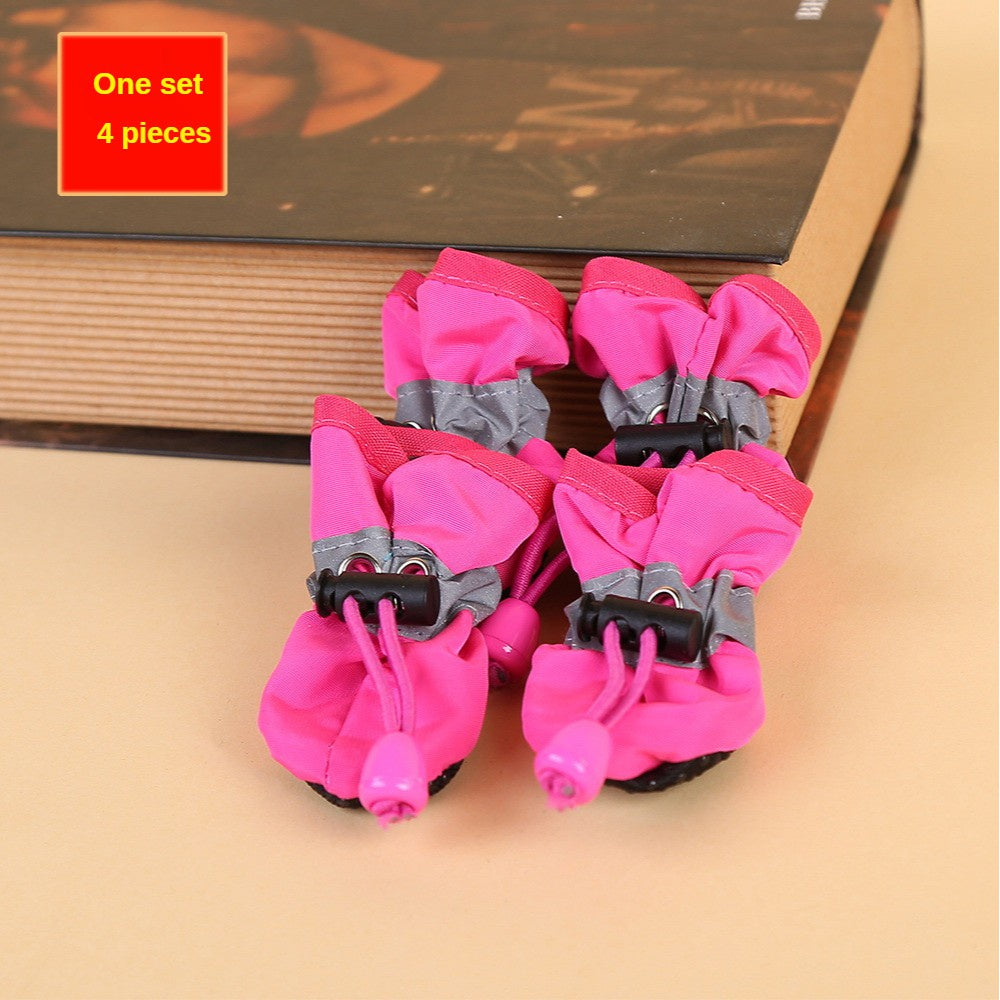 4pcs Water-Resistant Dog Shoes For Small Dogs - Protect Your Pet's Paws And Keep Them Dry Christmas Gift
