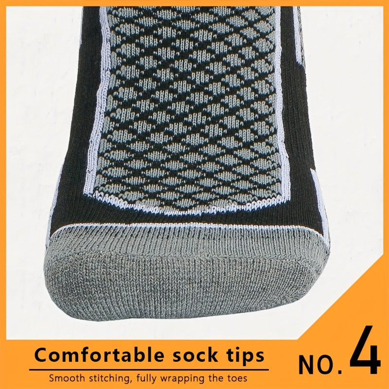 3 Pairs High-Top Thick Sole Men's Socks Women's Socks Equestrian Sports Socks