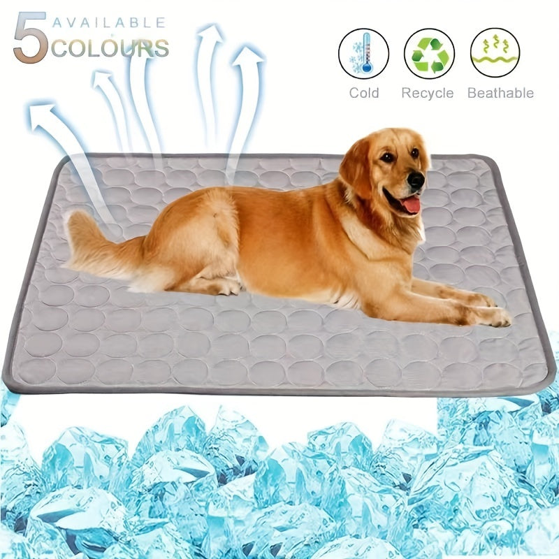 Cooling Mat And Sleeping Pad For Pets, Water Absorbent Top Layer Keeps You Cool And Comfortable All Summer Long For Kitten Puppy And Small Cat & Dog