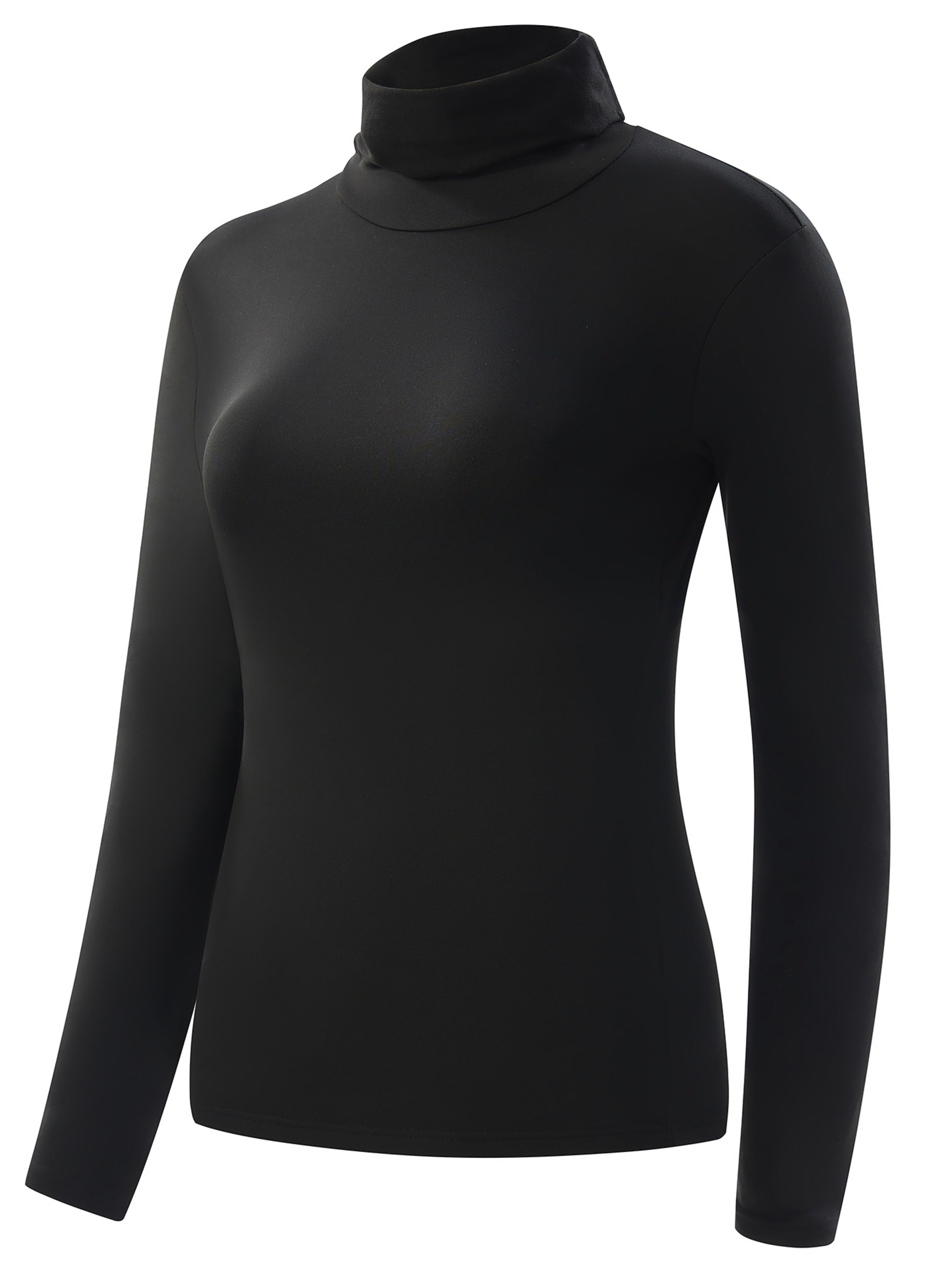 Four-Piece Set - Women'S Thermal Underwear with a High Collar, Comfortable And Warm Base Layer Top.