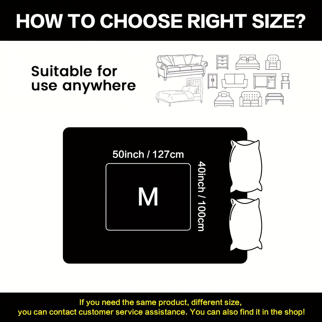 Pet Mat, 76.2*177.8cm Square Plaid Polyester Fiber Dog Mat with Polyester Fiber Filling, All-Season Anti-Scratch Sofa Pad for Cats and Dogs, Durable and Comfortable Pet Bed Mat