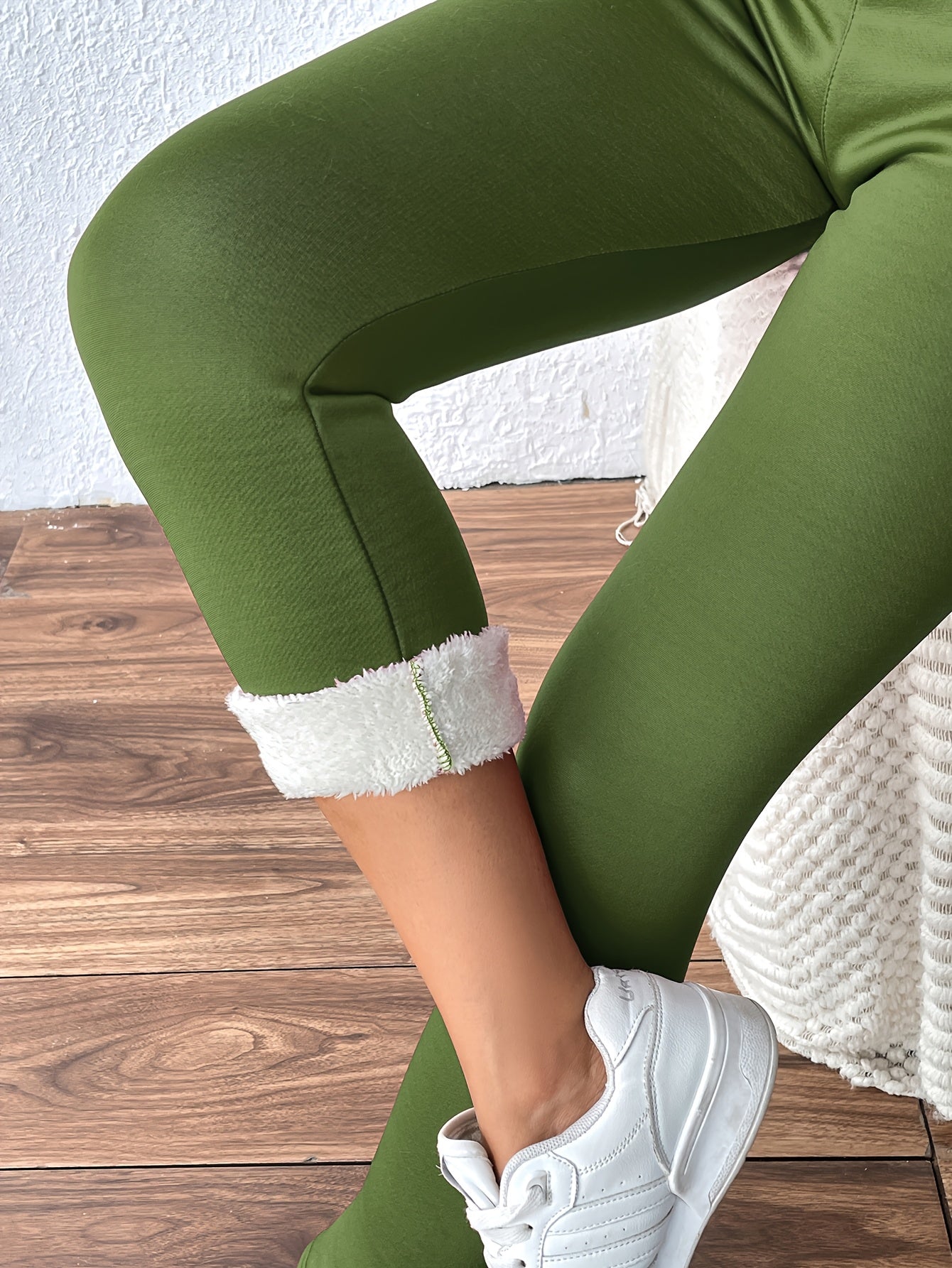 Women'S High-Waisted Thermal Leggings - Thick Winter Pants with Non-Slip Grip, Stretchy Tight Fit for Cold Weather, Everyday & Formal Outfits - Warm Pants for Fall/Winter Seasons, Winter Leggings, Cold Weather Apparel, Sleek