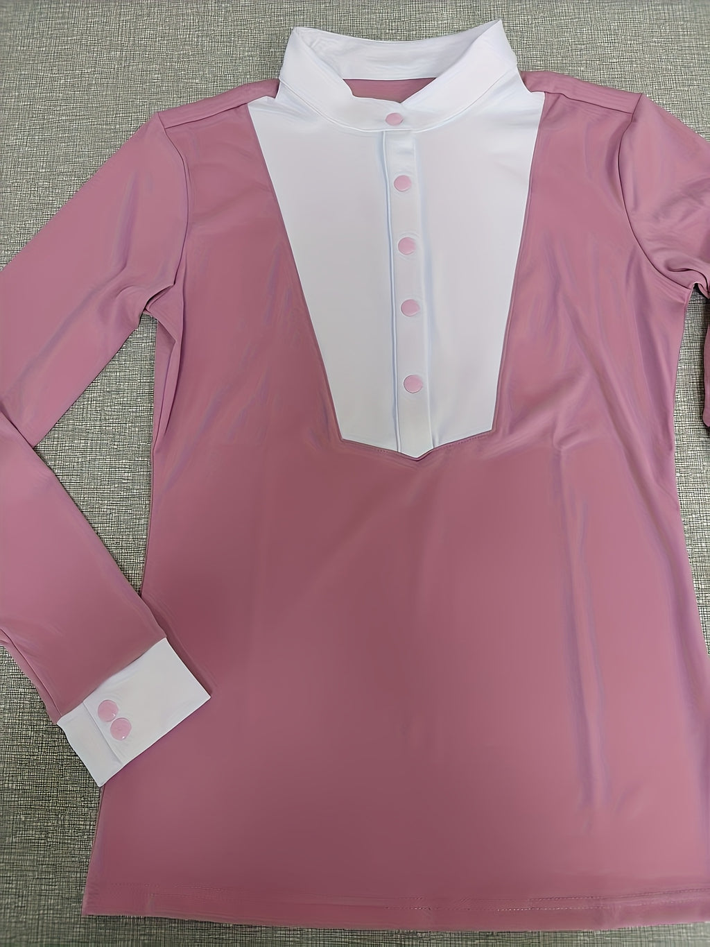 Maglia Equestre Donna Maniche Lunghe - Elastica Slim Fit con Collo Alto