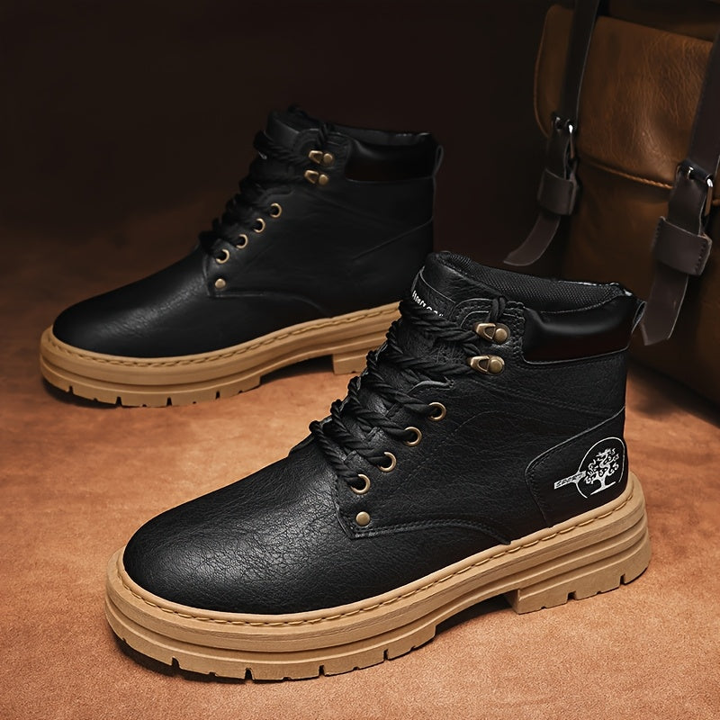 Stivali da Hiking Uomo Stile Vintage - Impermeabili con Suola in Gomma