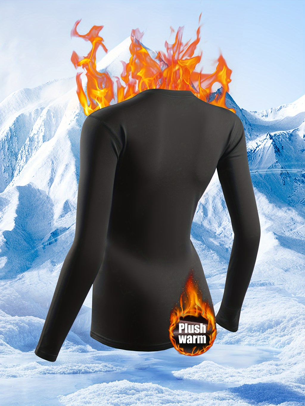 4pcs Autumn Set for Women: Warm Underwear, Fleece-Lined Thermal Base Layer Top and Pants for Winter