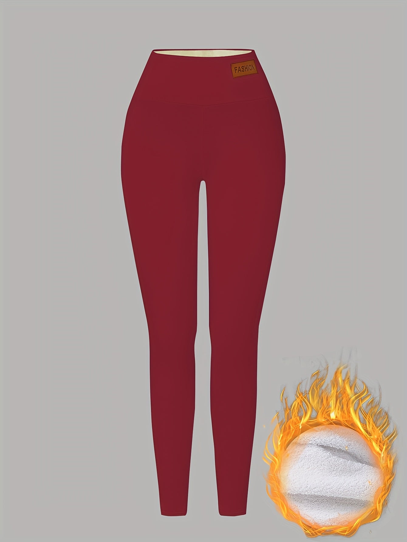 Women'S High-Waisted Thermal Leggings - Thick Winter Pants with Non-Slip Grip, Stretchy Tight Fit for Cold Weather, Everyday & Formal Outfits - Warm Pants for Fall/Winter Seasons, Winter Leggings, Cold Weather Apparel, Sleek