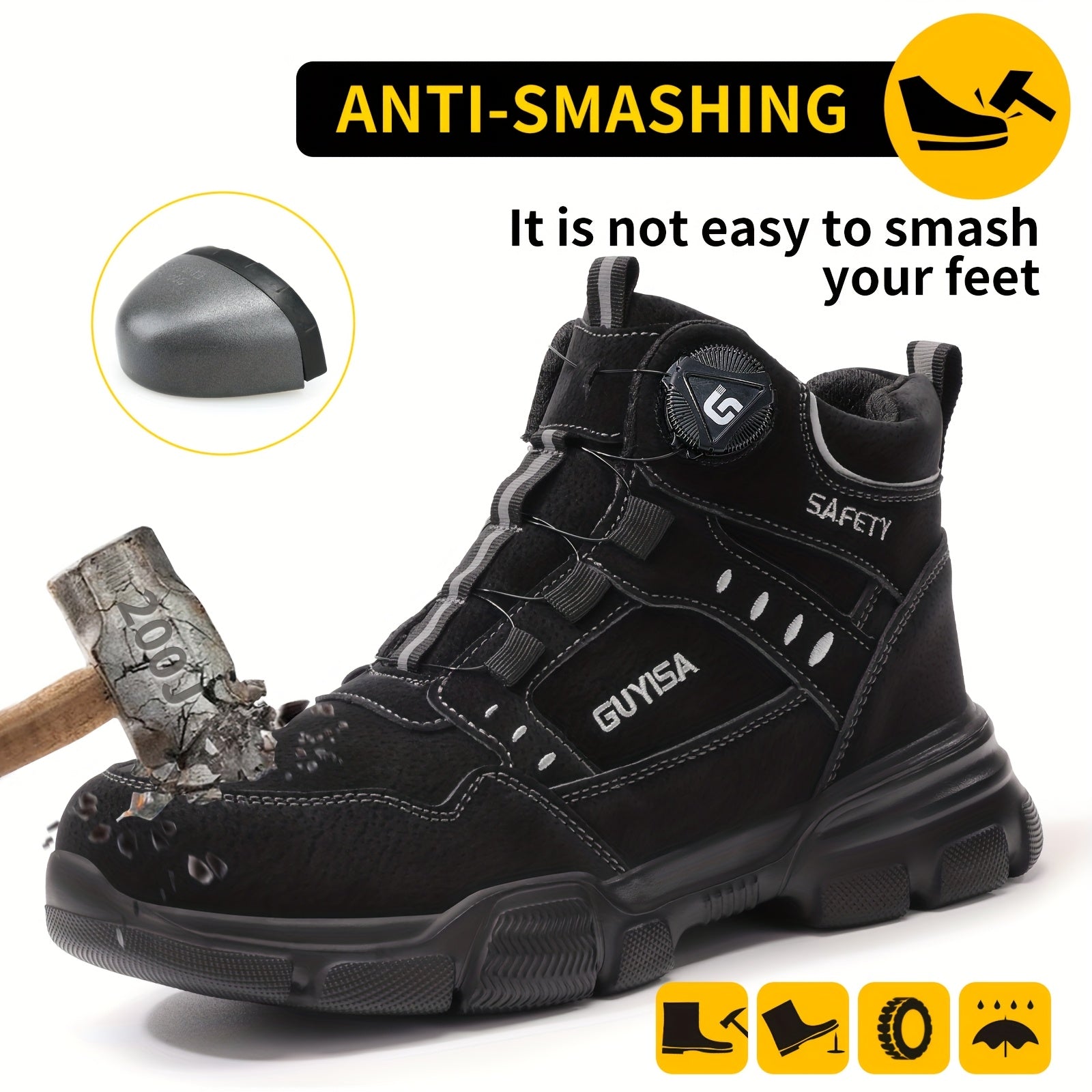 Scarpe Antinfortunistiche GUYISA Unisex - Puntale Acciaio e Suola Antiperforazione