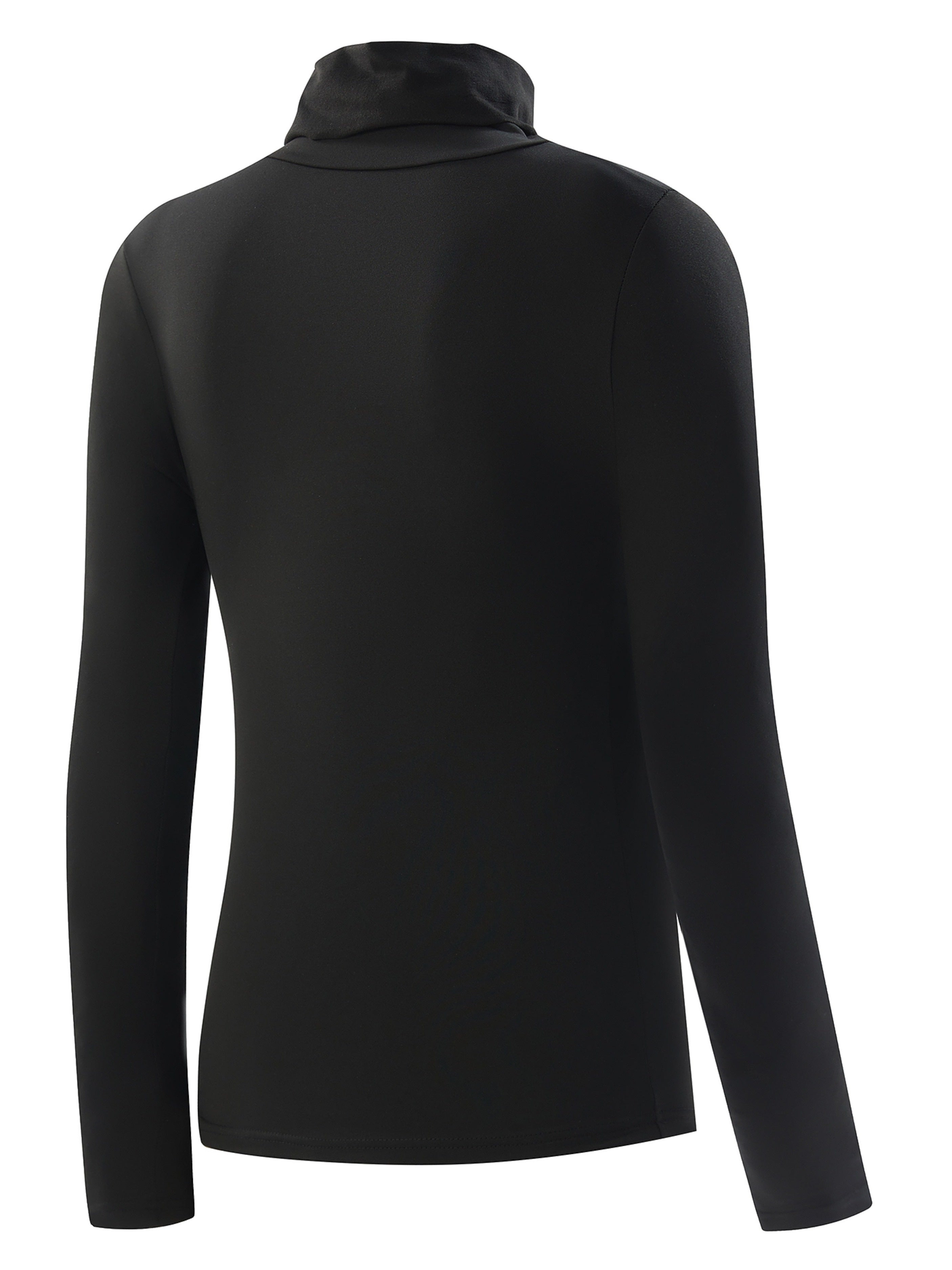 Four-Piece Set - Women'S Thermal Underwear with a High Collar, Comfortable And Warm Base Layer Top.