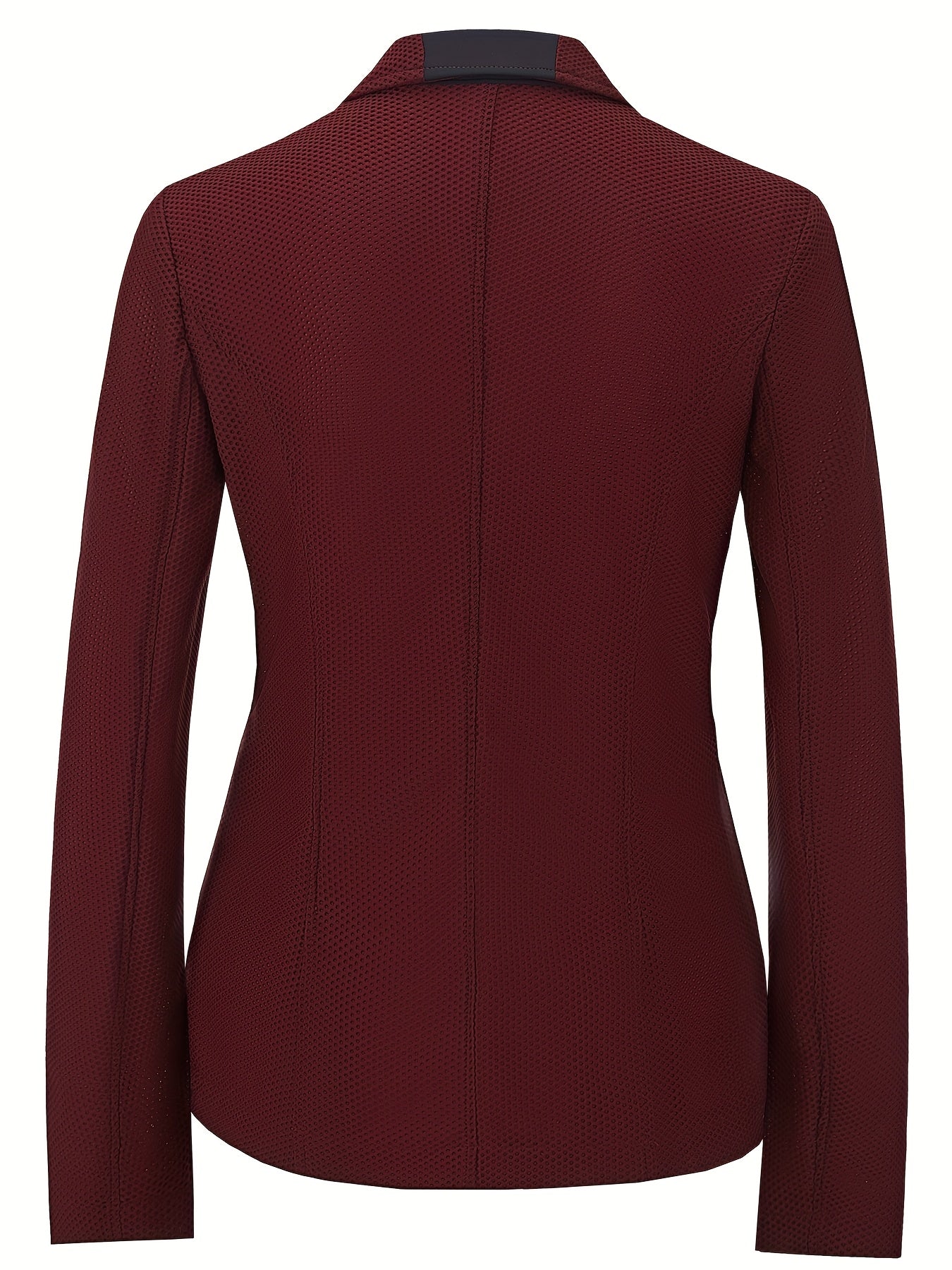 Elegant Women's Equestrian Jacket - Breathable, Lightweight & Stretchy Mesh Fabric, Long Sleeve, Button-Up Riding Coat for Spring/Summer