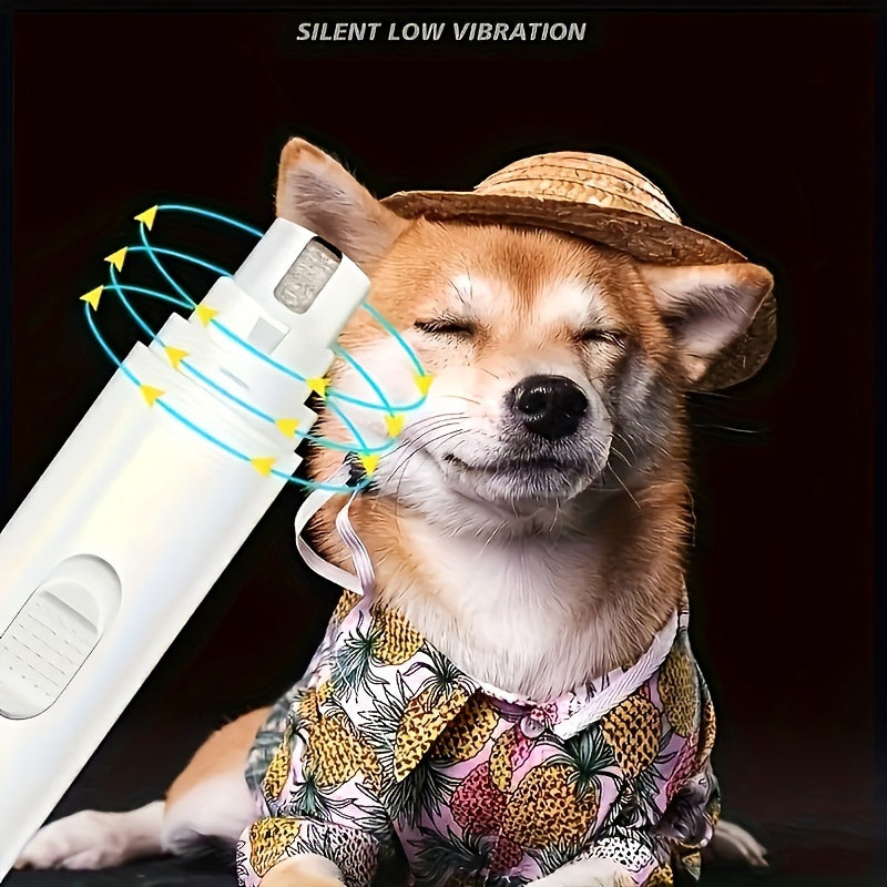 1pc Electric Pet Nail Grinder for Dog & Cat, Dog Nail Grinder, Pet Paws Grooming Grinding Tool (Battery Not Included)