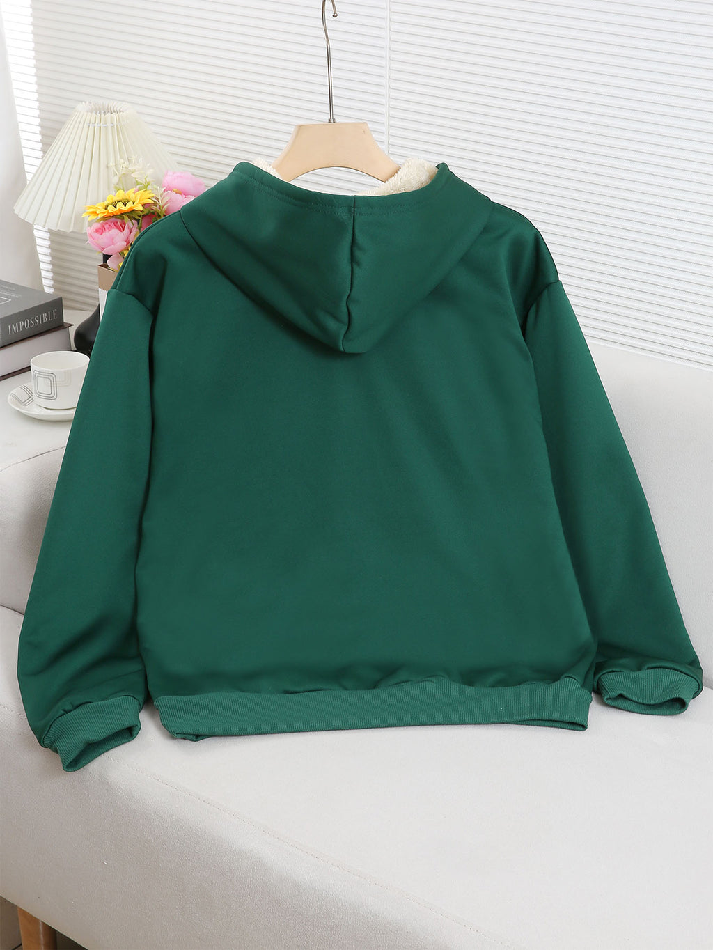 Women's Horse Print Hoodie Jacket - Pocket & Adjustable Hood, Cozy Winter Warm Pullover, Casual Long Sleeve Sizes XS-XXL (Machine Washable) - Fall & Winter Outerwear for Horseback Riding & Casual Attire