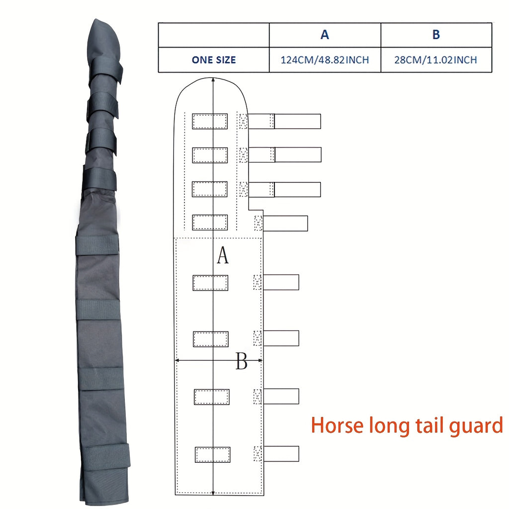 Protezione per Coda Cavallo - Nera con Cinghia Regolabile