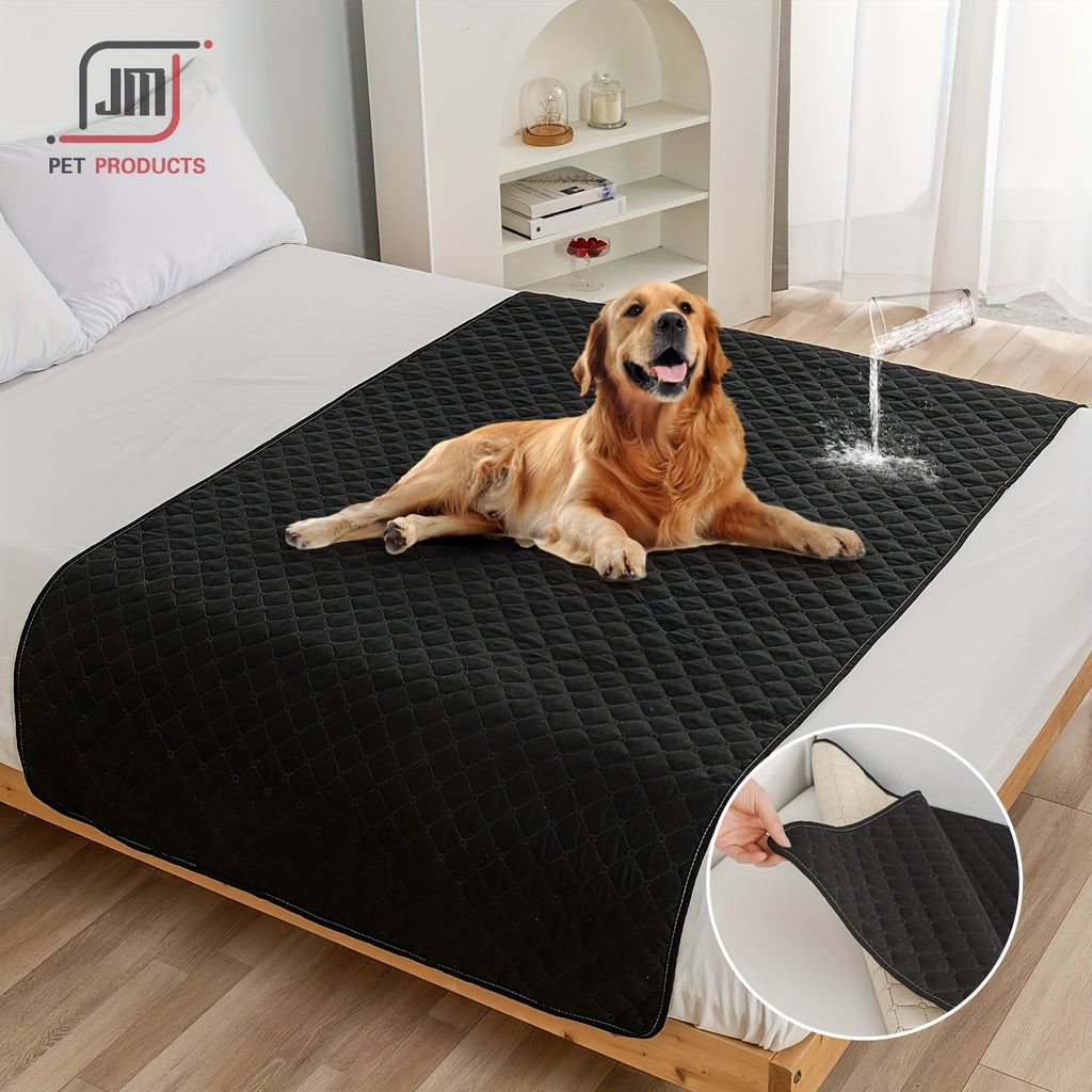 Pet Mat, 76.2*177.8cm Square Plaid Polyester Fiber Dog Mat with Polyester Fiber Filling, All-Season Anti-Scratch Sofa Pad for Cats and Dogs, Durable and Comfortable Pet Bed Mat