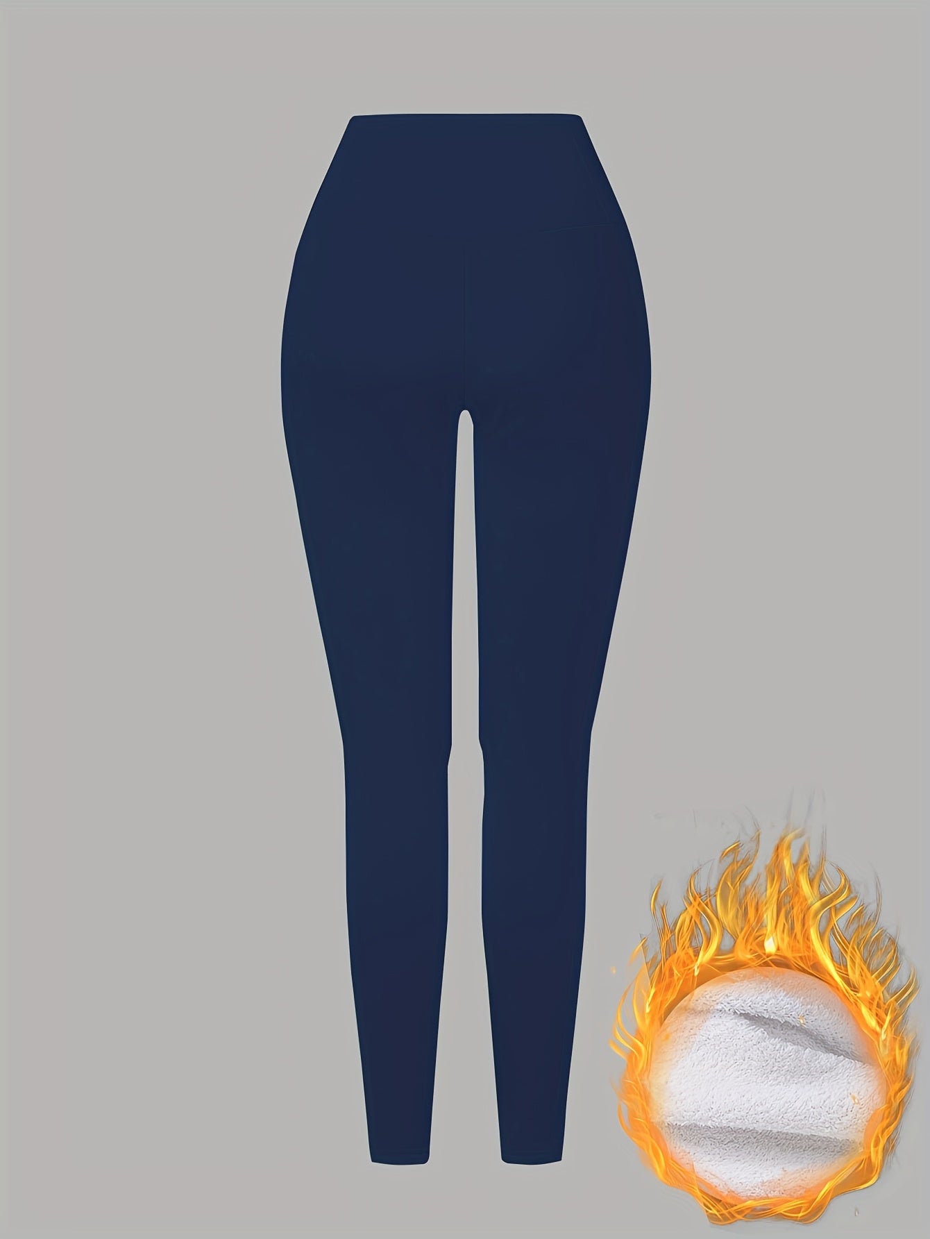 Women'S High-Waisted Thermal Leggings - Thick Winter Pants with Non-Slip Grip, Stretchy Tight Fit for Cold Weather, Everyday & Formal Outfits - Warm Pants for Fall/Winter Seasons, Winter Leggings, Cold Weather Apparel, Sleek