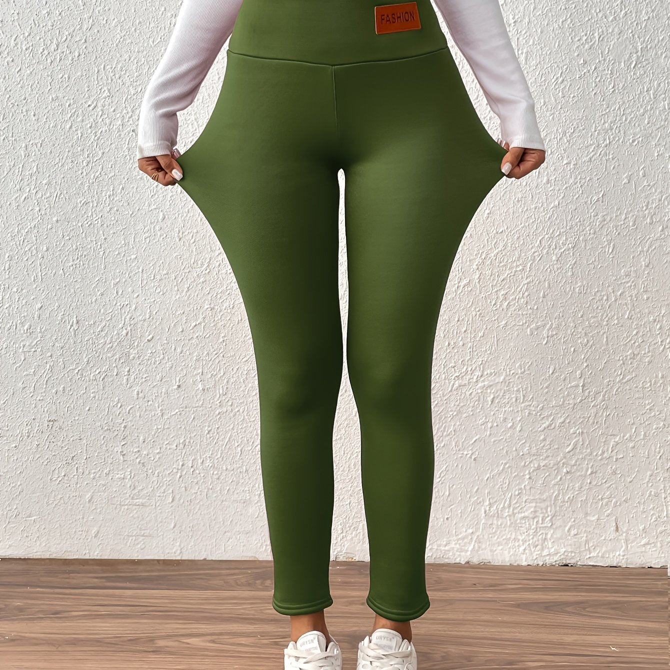 Women'S High-Waisted Thermal Leggings - Thick Winter Pants with Non-Slip Grip, Stretchy Tight Fit for Cold Weather, Everyday & Formal Outfits - Warm Pants for Fall/Winter Seasons, Winter Leggings, Cold Weather Apparel, Sleek