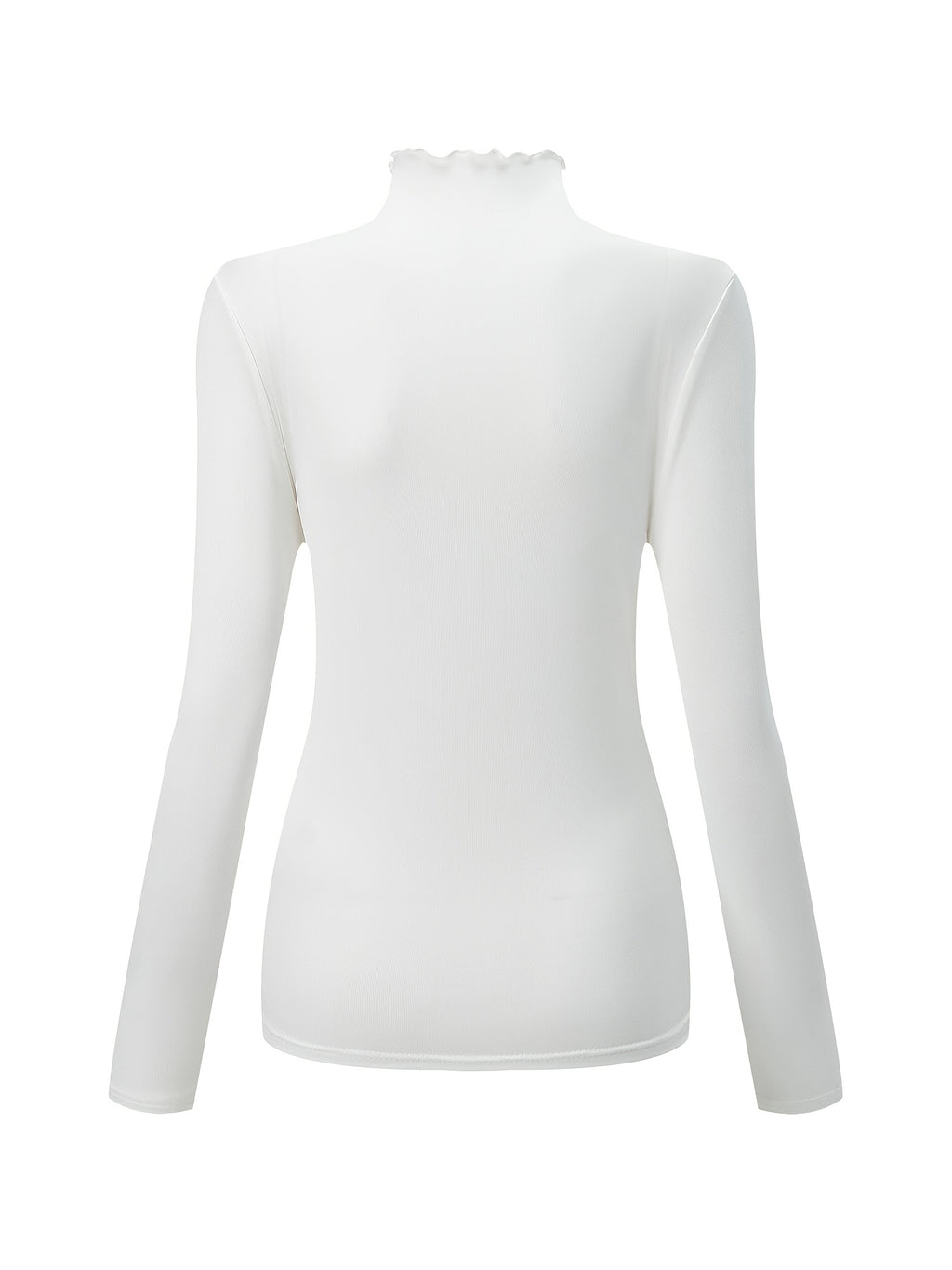 3pcs Women's Thermal Long Sleeve High Neck Tops - Stretchy Lace Collar Layering Shirts, Slim-Fit Winter Base Layers in Black/White/Grey | Soft Warmth for Casual & Formal Outfits, Hand Washable High-Elastic Fabric