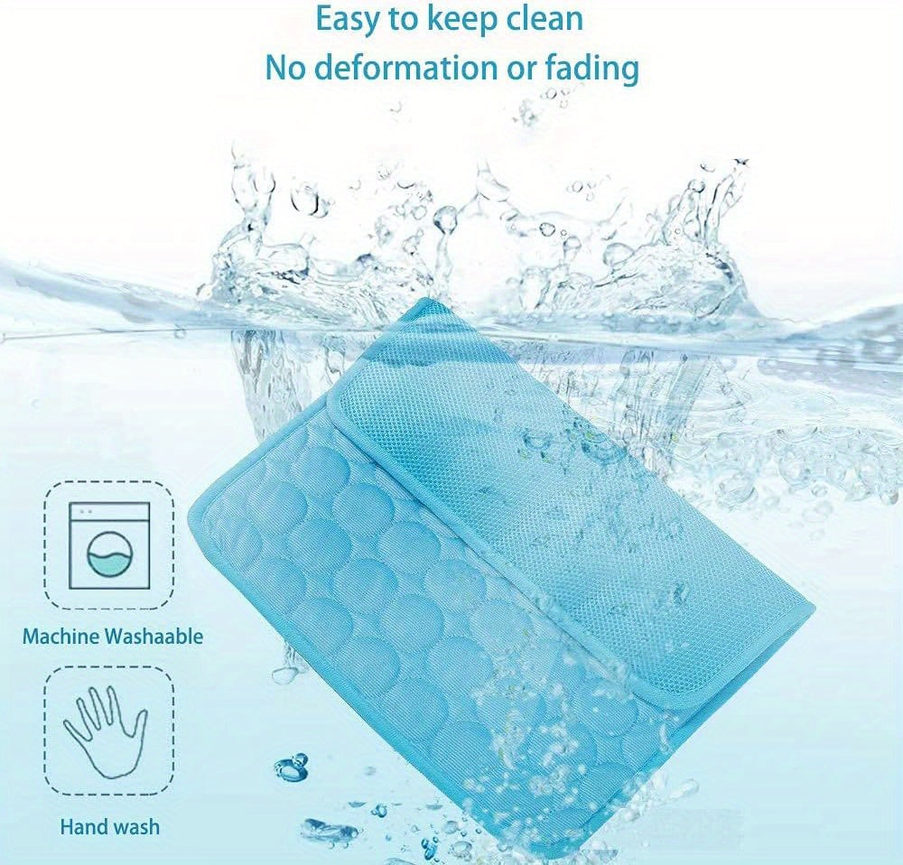 Cooling Mat And Sleeping Pad For Pets, Water Absorbent Top Layer Keeps You Cool And Comfortable All Summer Long For Kitten Puppy And Small Cat & Dog