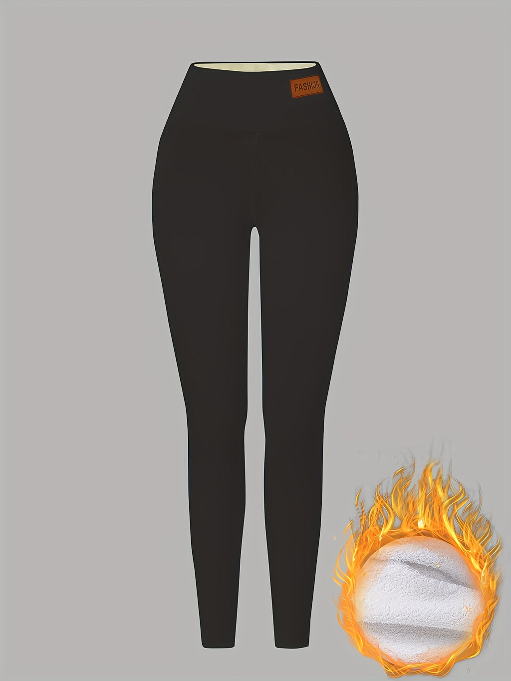 Women'S High-Waisted Thermal Leggings - Thick Winter Pants with Non-Slip Grip, Stretchy Tight Fit for Cold Weather, Everyday & Formal Outfits - Warm Pants for Fall/Winter Seasons, Winter Leggings, Cold Weather Apparel, Sleek