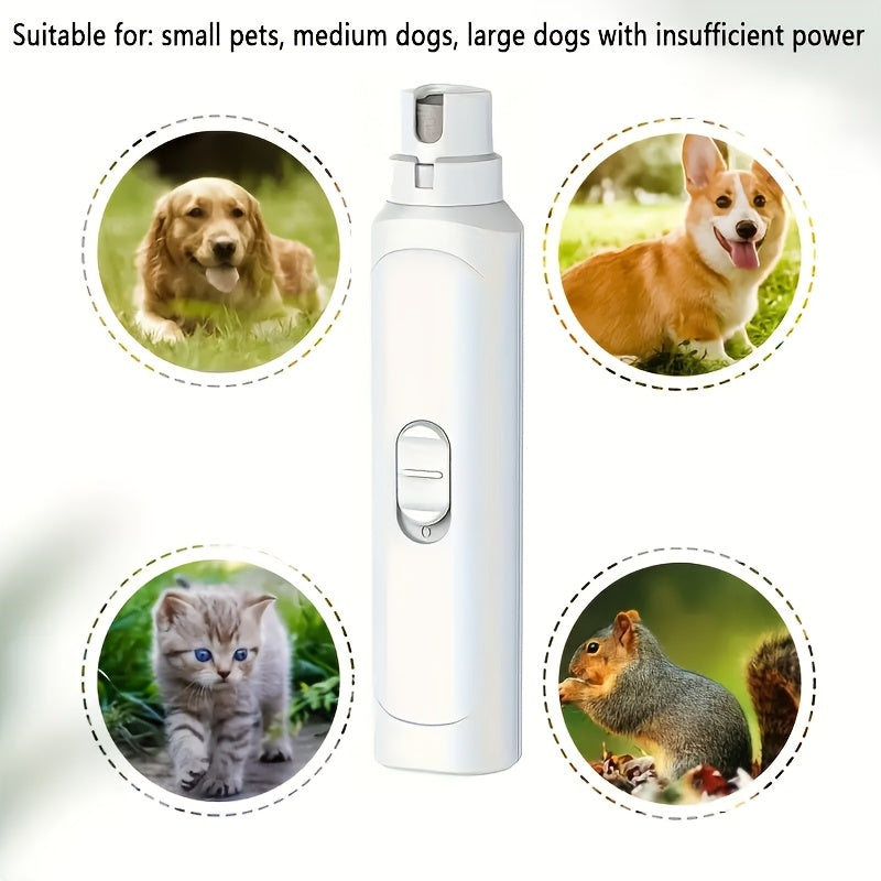 1pc Electric Pet Nail Grinder for Dog & Cat, Dog Nail Grinder, Pet Paws Grooming Grinding Tool (Battery Not Included)