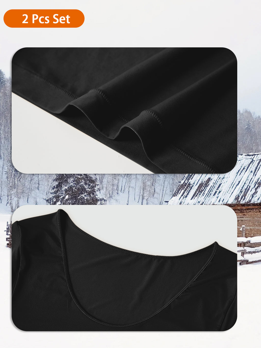 2pcs Women'S Solid Color Thermal Underwear Set - Ultra-Thin, Comfortable & Super Elastic, Seamless Long Sleeve Top & Pants for Autumn & Winter Loungewear, Elegant Style, Lightweight & Breathable, Perfect for Casual Attire, Lo