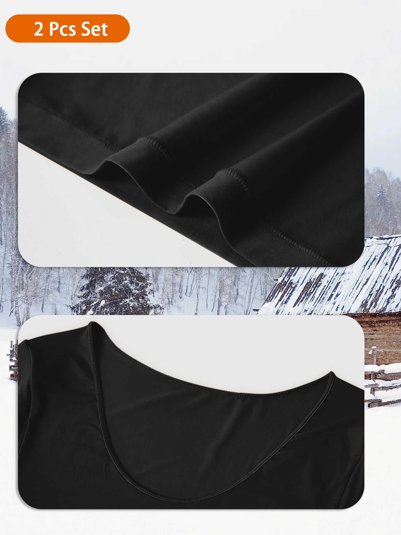 2pcs Women'S Solid Color Thermal Underwear Set - Ultra-Thin, Comfortable & Super Elastic, Seamless Long Sleeve Top & Pants for Autumn & Winter Loungewear, Elegant Style, Lightweight & Breathable, Perfect for Casual Attire, Lo